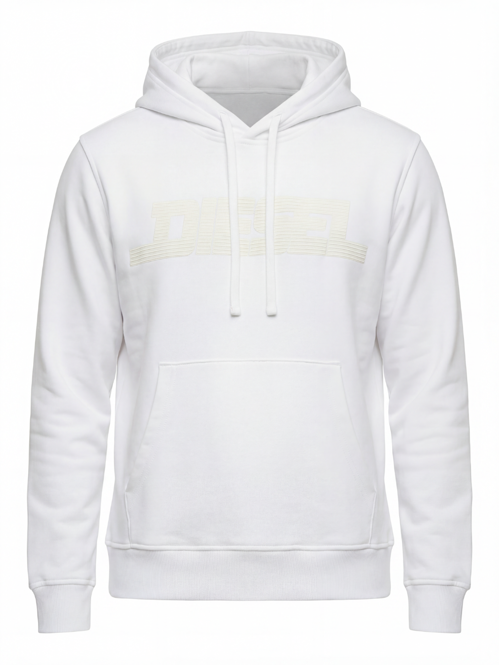 DIESEL Logo White mikina XXL