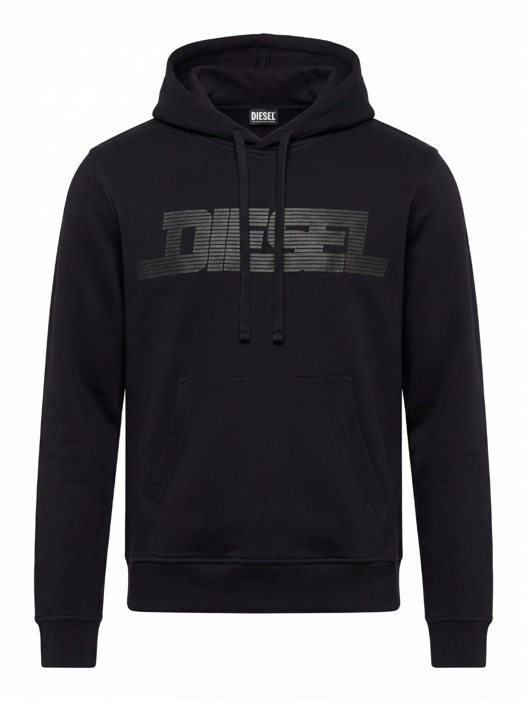 DIESEL Logo Black mikina XXL