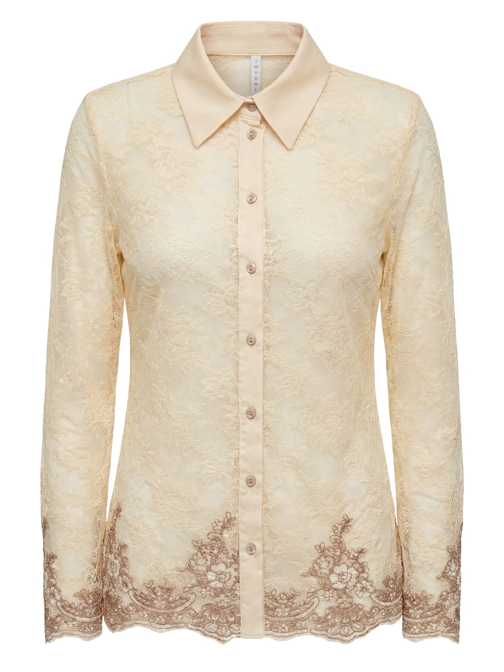 IMPERIAL Laced Beige blúzka S