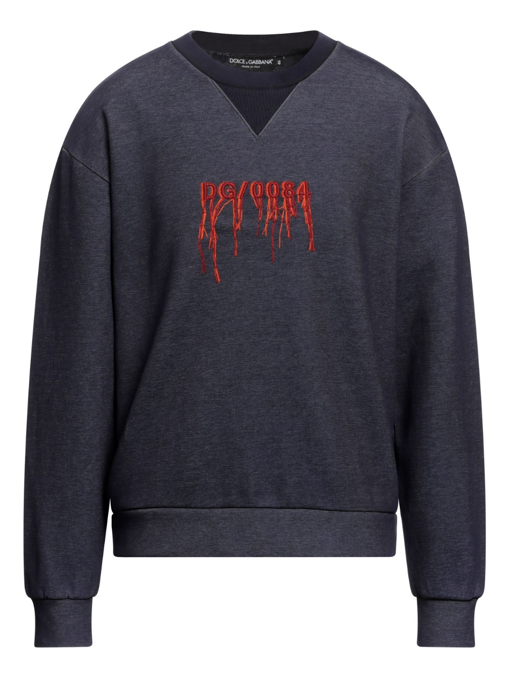 DOLCE & GABBANA Threads Detail Blue mikina S