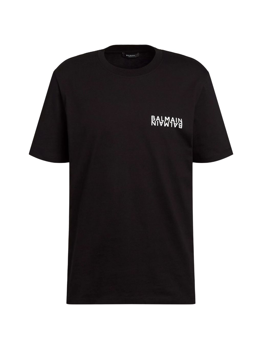 BALMAIN Mirror Logo Black tričko Veľkosť: M