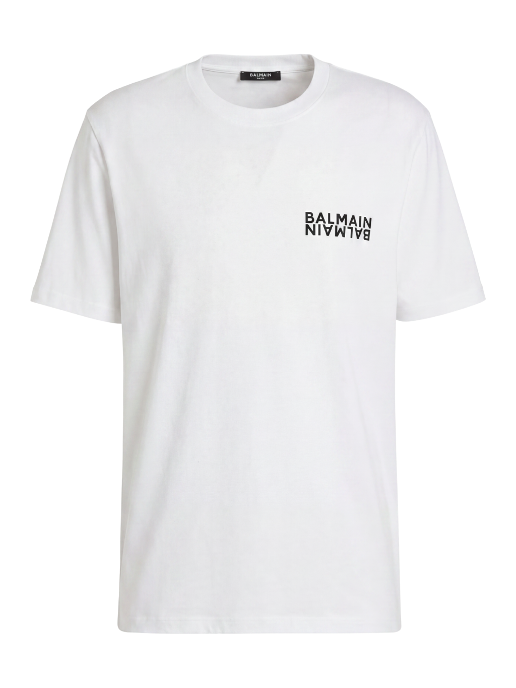 BALMAIN Mirror Logo White tričko Veľkosť: M