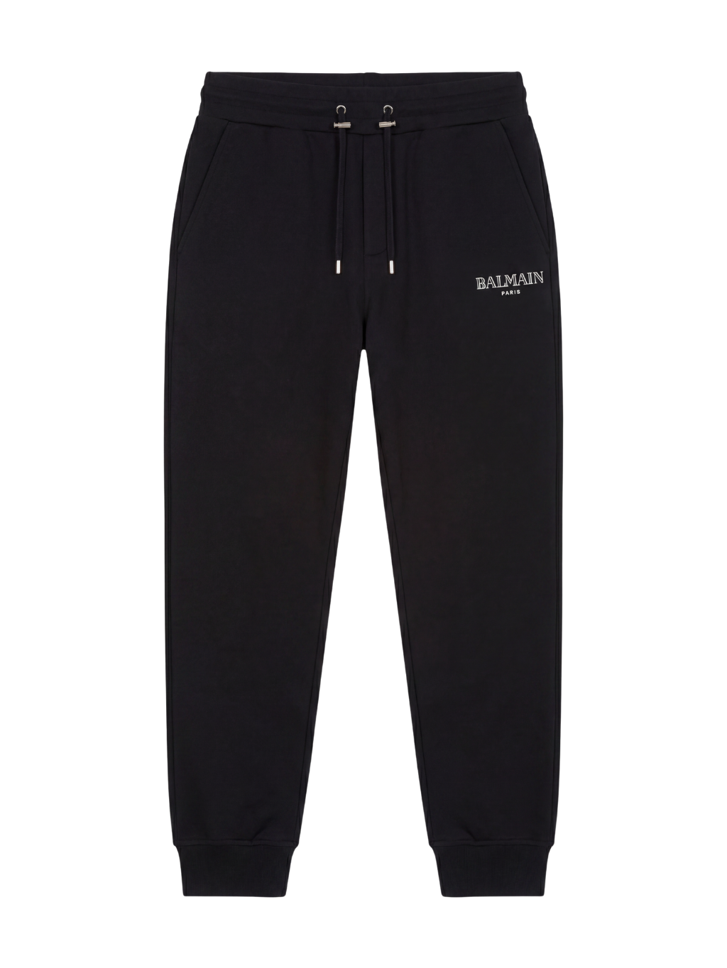 BALMAIN Paris Logo-Print Black tepláky Veľkosť: M