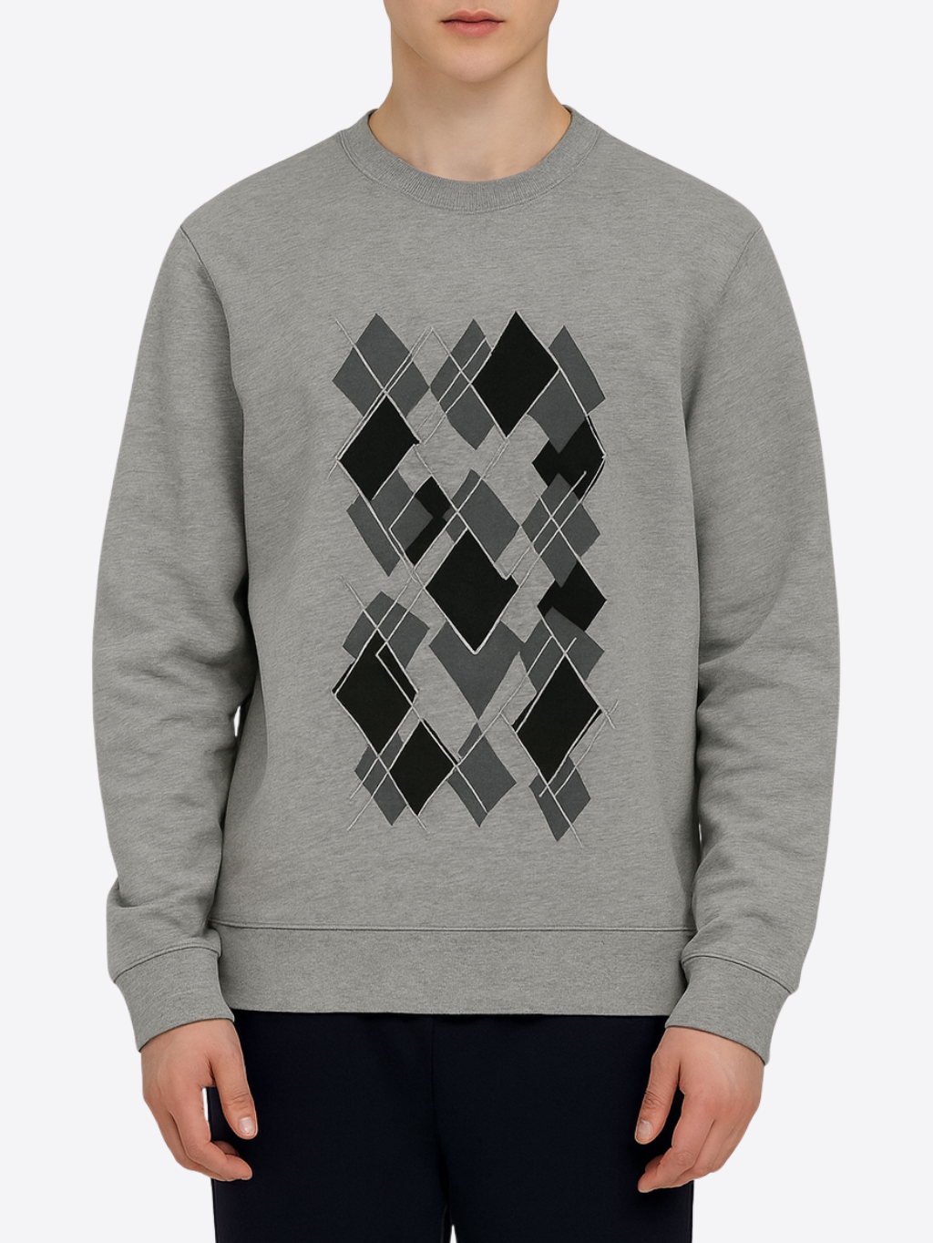 Z ZEGNA Graphic Grey mikina Veľkosť: XXL
