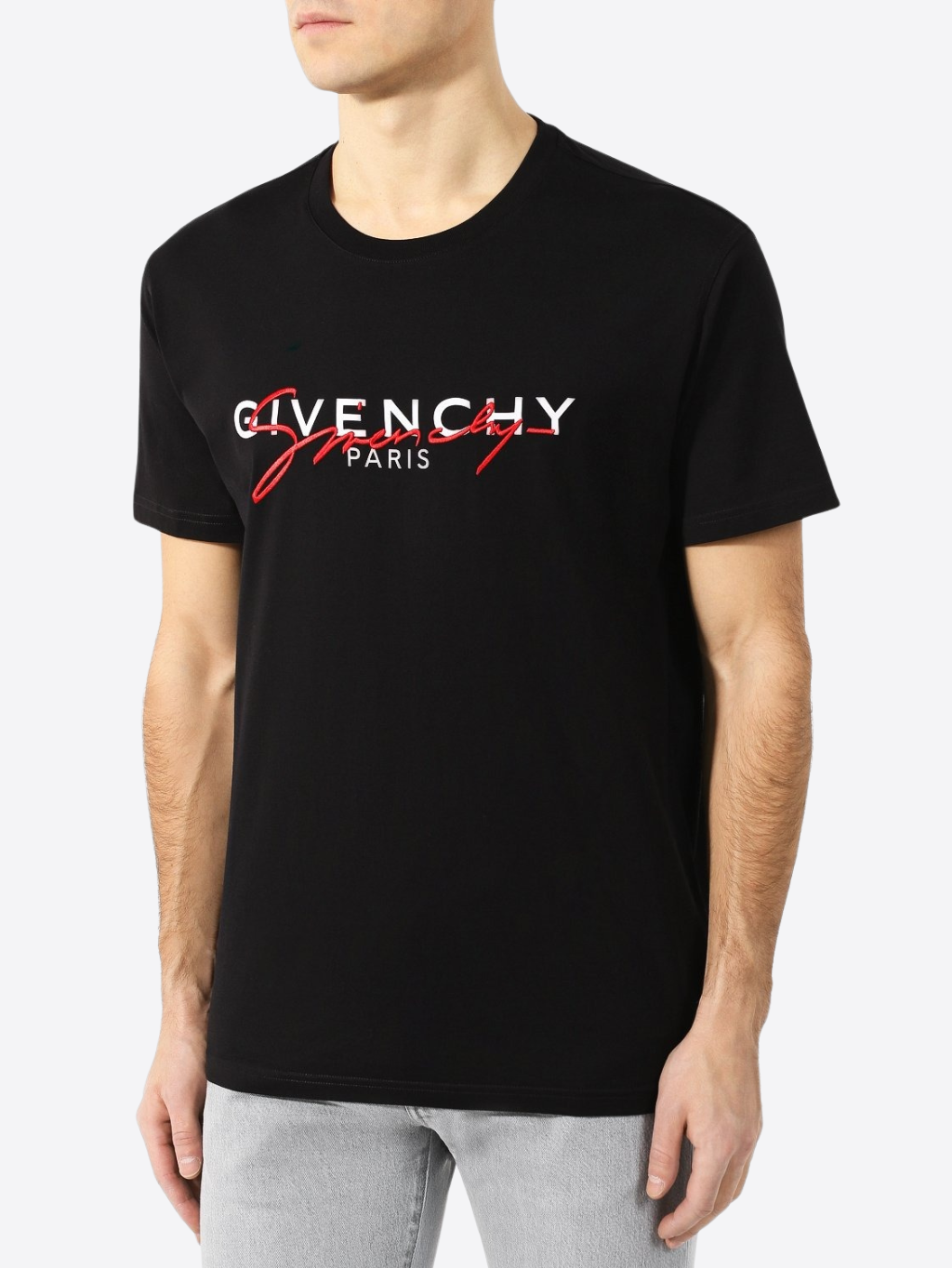 GIVENCHY Paris Black tričko Veľkosť: XL