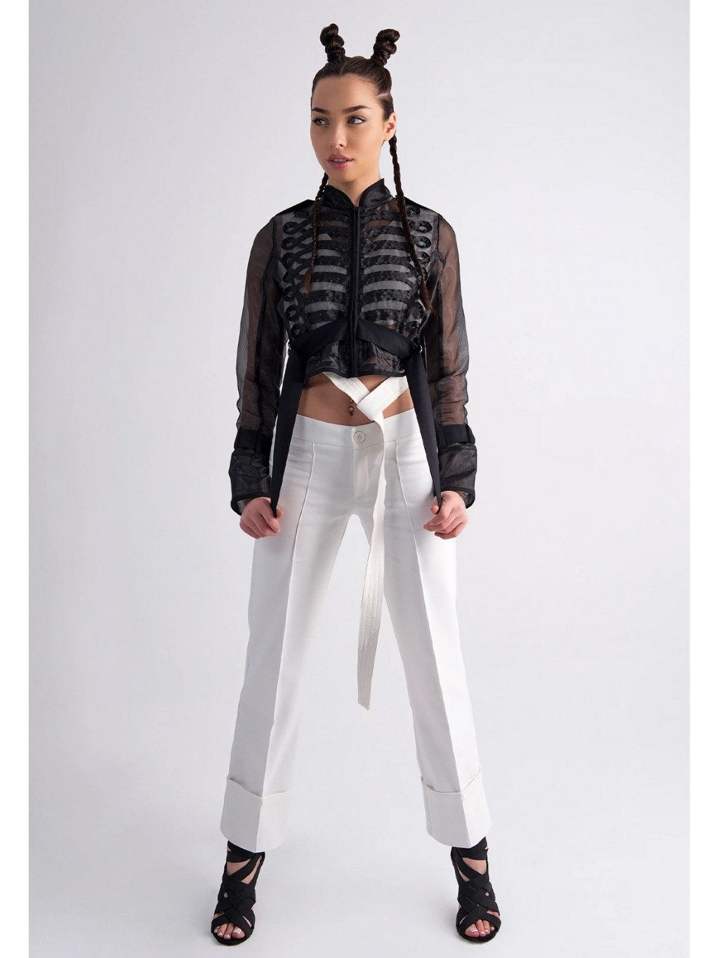 #VDR #VDR Ecru Elegant nohavice Veľkosť: S – Obrázok 4