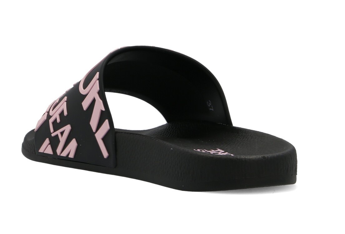 VERSACE JEANS COUTURE Logo Black šľapky Veľkosť: 37 EU – Obrázok 5