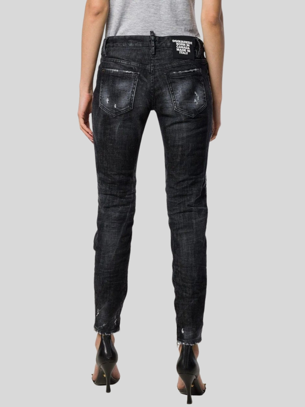 DSQUARED2 Distressed Tapered rifle Veľkosť: L – Obrázok 3