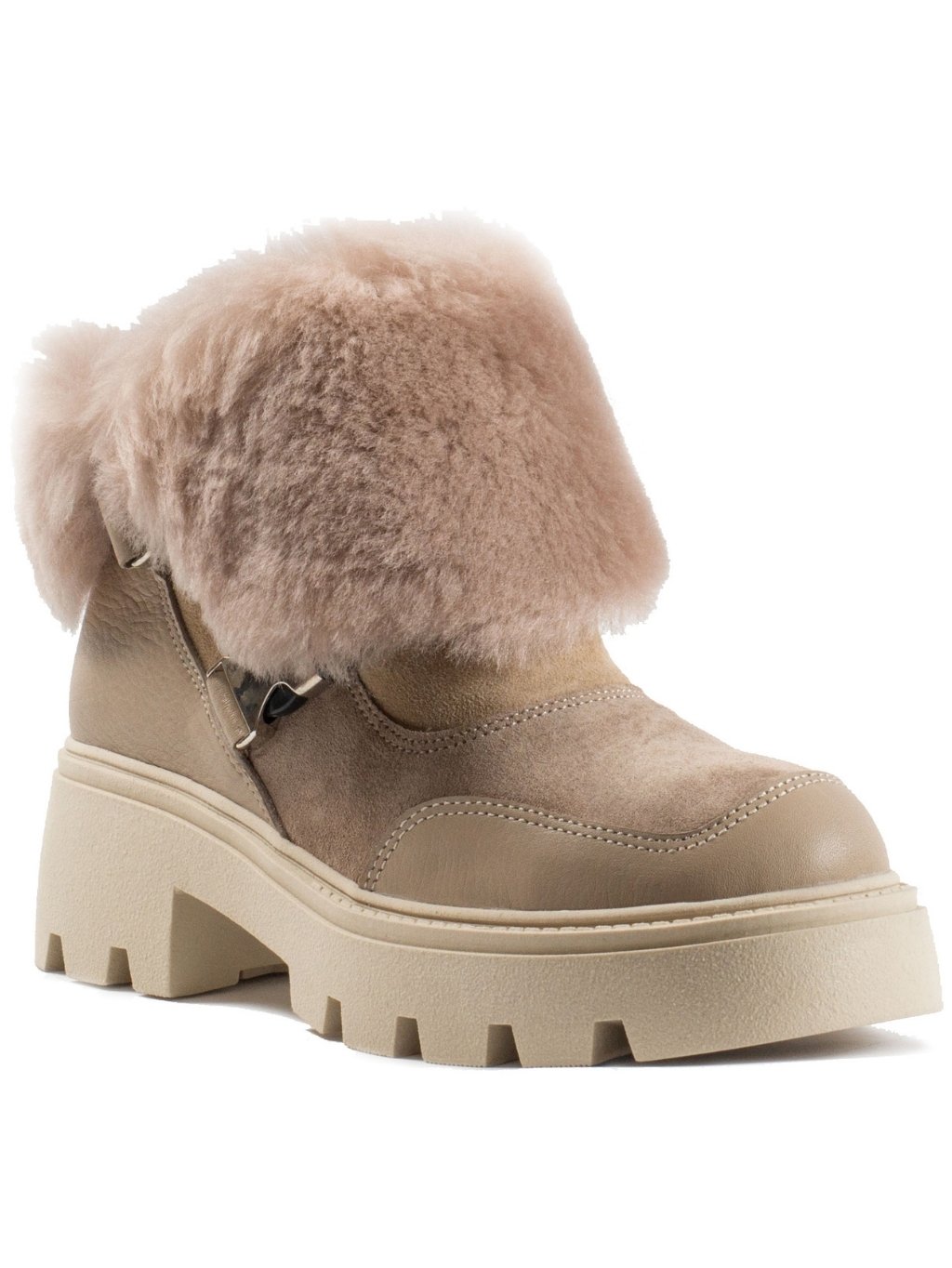 ROBERTO SERPENTINI Beige zimné topánky Veľkosť: 40 EU