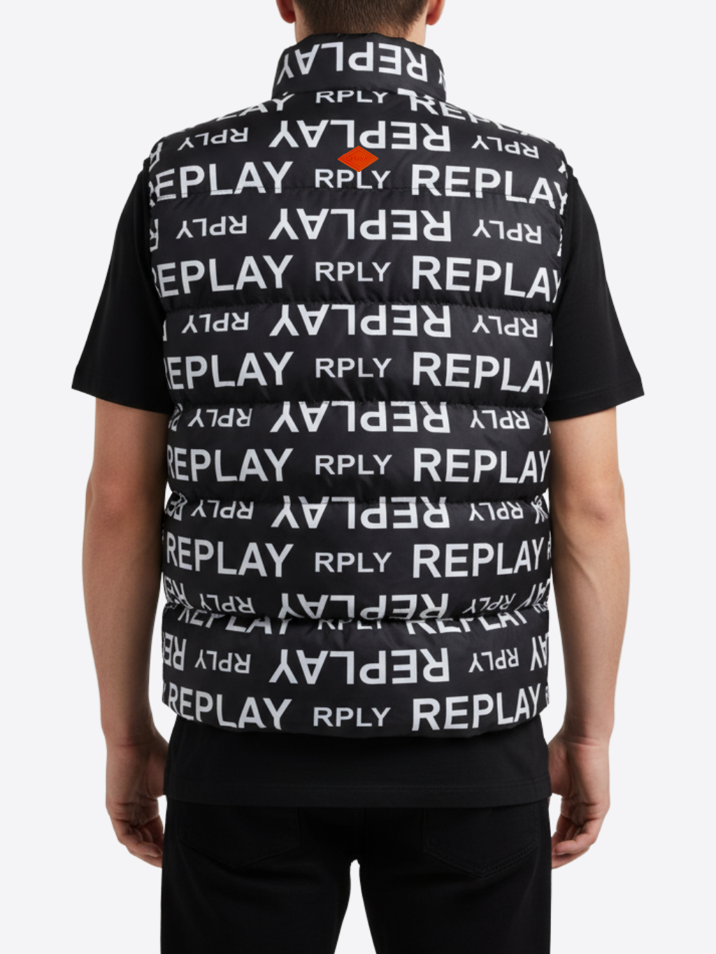 REPLAY Black Logo vesta Veľkosť: M – Obrázok 4