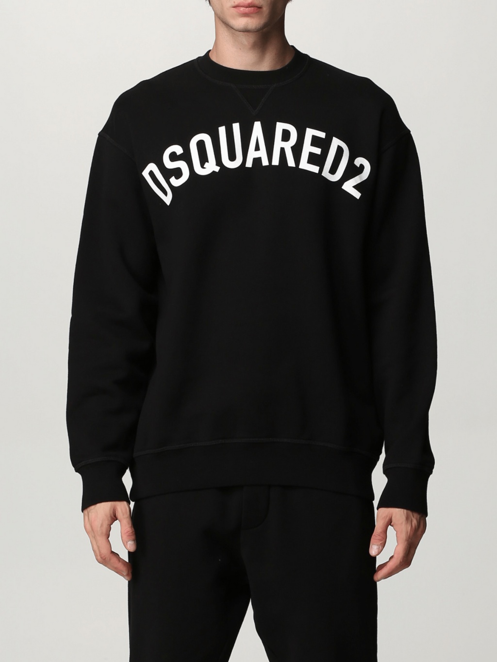 DSQUARED2 Logo Black oversize mikina Veľkosť: M