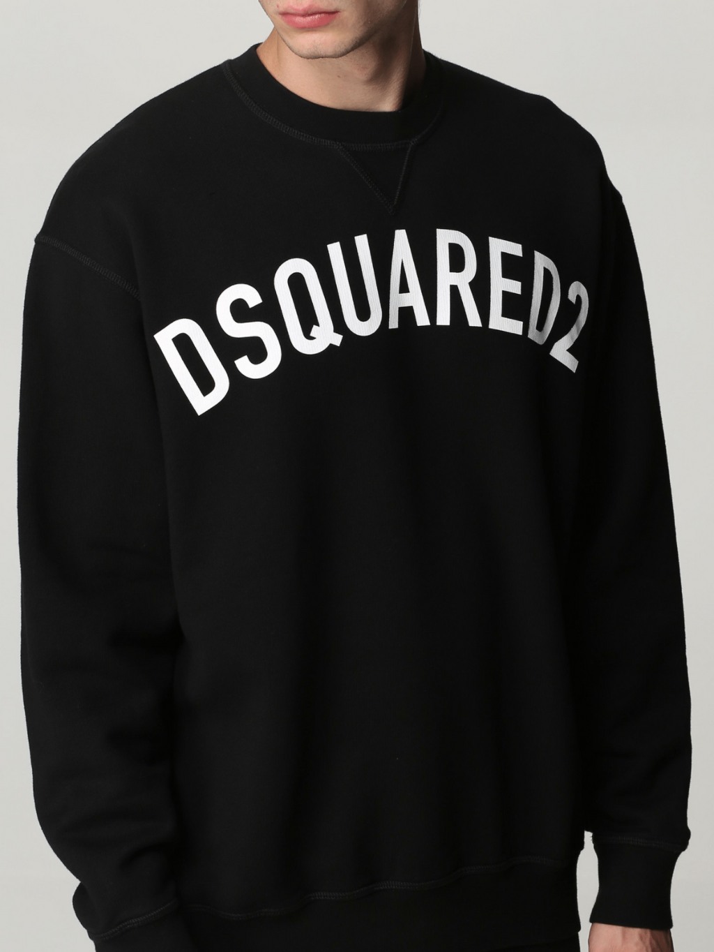 DSQUARED2 Logo Black oversize mikina Veľkosť: M – Obrázok 4