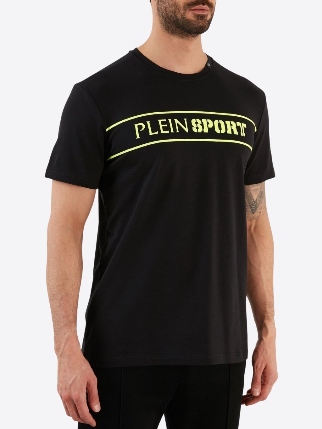 PLEIN SPORT Marked Black tričko Veľkosť: M – Obrázok 3