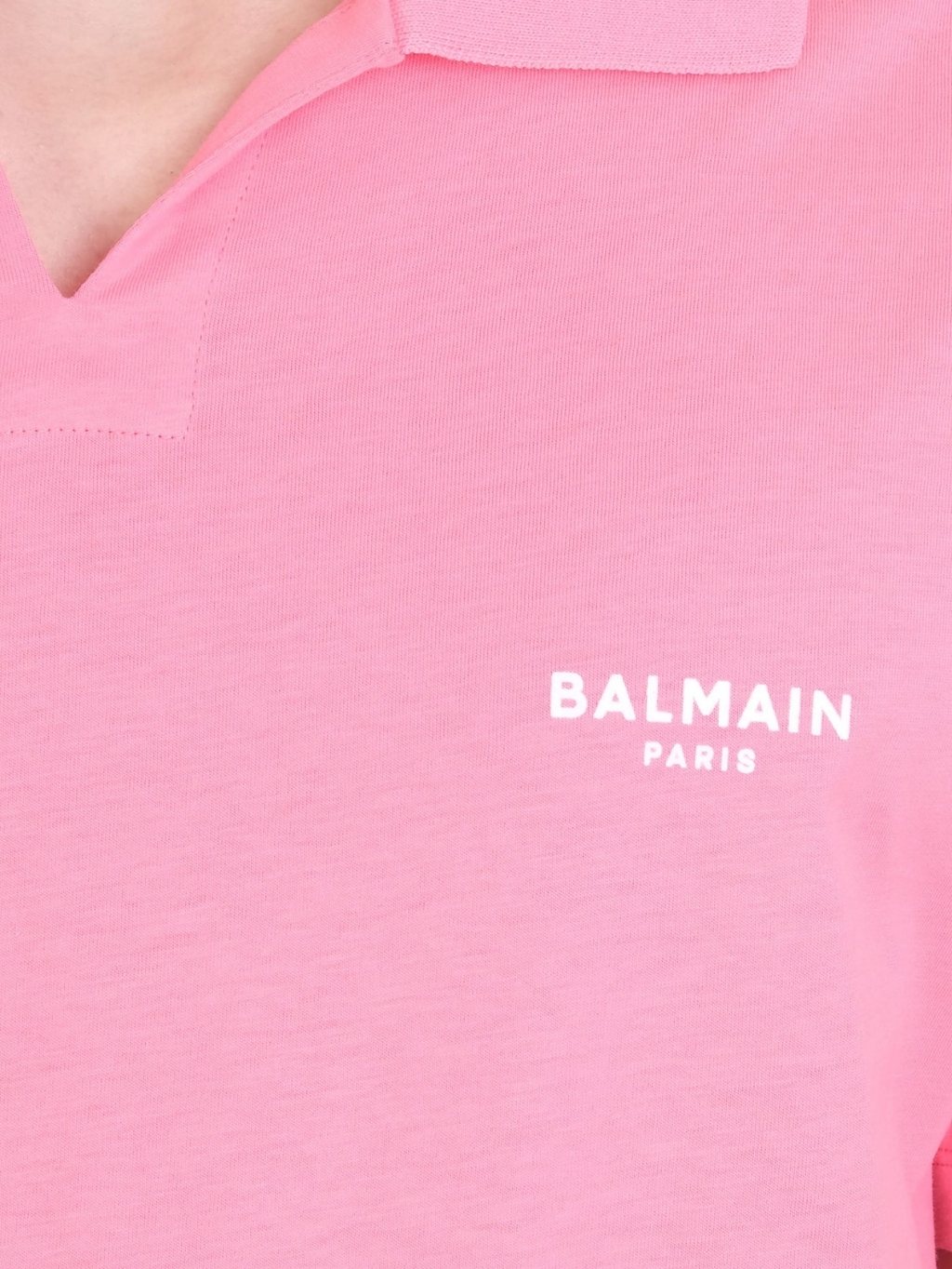 BALMAIN Paris Wingtip Pink polo tričko Veľkosť: M – Obrázok 5