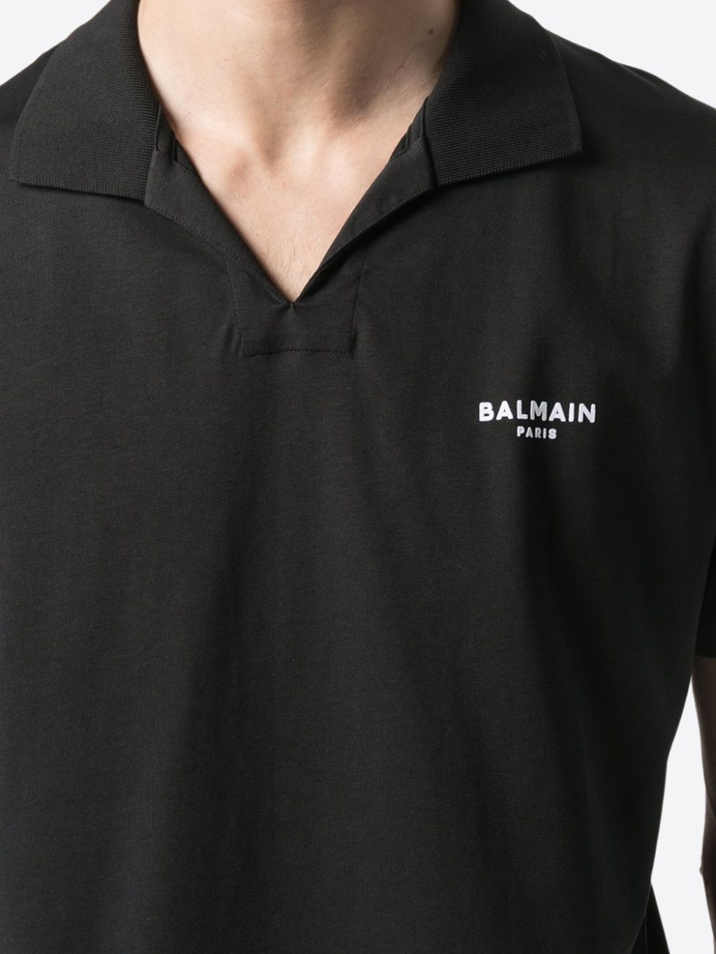 BALMAIN Paris Wingtip Black polo tričko Veľkosť: XXL – Obrázok 4