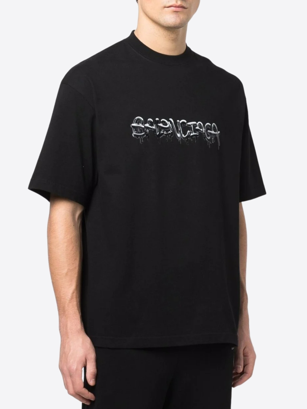 BALENCIAGA Street Black tričko Veľkosť: L