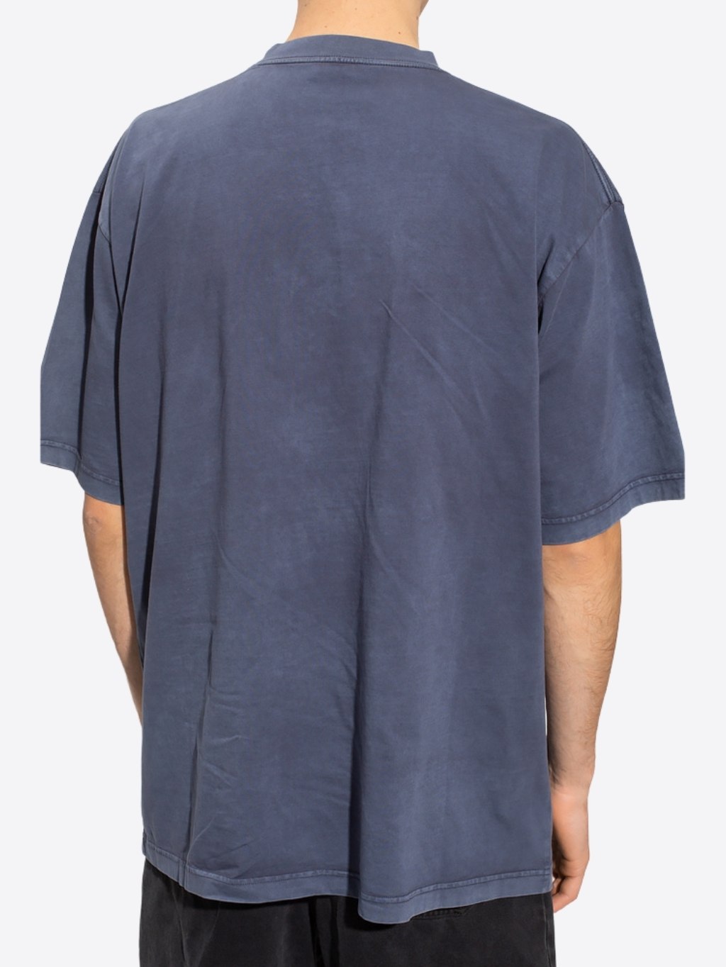 BALENCIAGA Logo Blue tričko Veľkosť: M – Obrázok 3