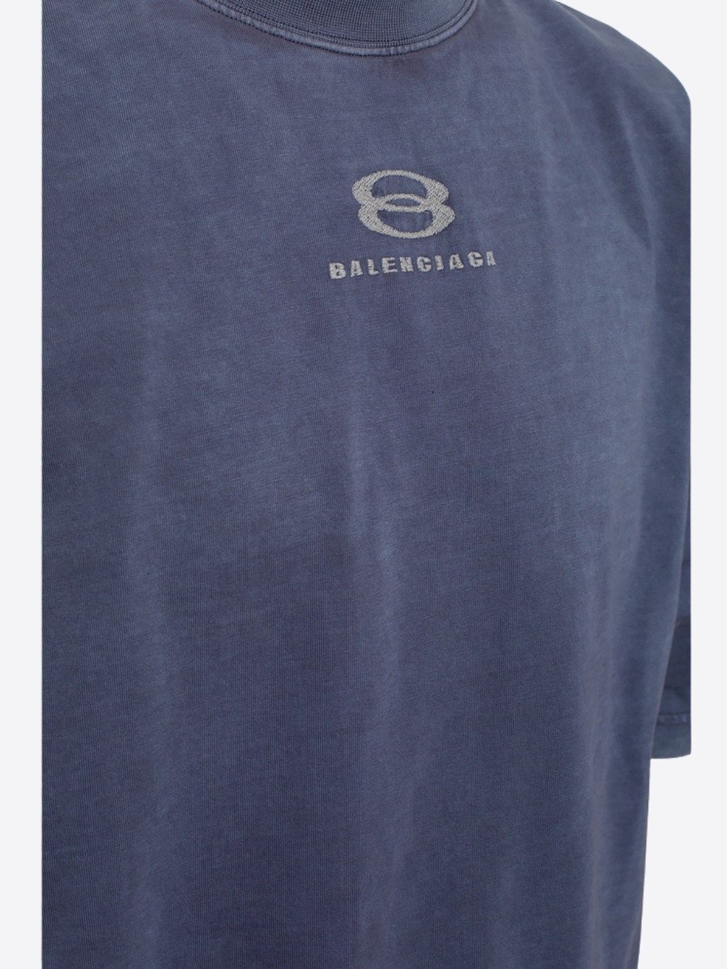 BALENCIAGA Logo Blue tričko Veľkosť: M – Obrázok 4