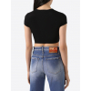 dsquared2 mirror black crop tricko (3)