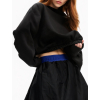 vdr voluminous black oversize mikina