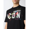 dsquared2 icon splatted black tricko (4)