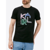 karl lagerfeld neon logo black tricko (2)