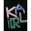 karl lagerfeld neon logo black tricko (4)