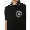 dolce gabbana sacred heart black polo tricko
