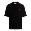 ami paris logo black tricko (1)