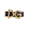 dolce gabbana 3d gold logo black opasok (1)
