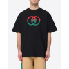 gucci interlocking g black tricko (2)