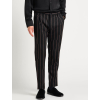 dolce gabbana pinstriped black nohavice 2 (2)