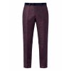 dolce gabbana jacquard burgundy nohavice (1)