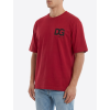 dolce gabbana dg logo red tricko (3)