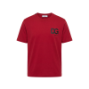 dolce gabbana dg logo red tricko (1)
