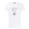 balmain logo panske tricko biele (1)