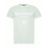 balmain paris label mint tricko (2)
