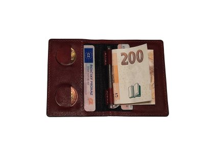 Micro peněženka naplněná, čert úprava