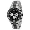 mens pro diver chrono twotone stainless steel black dial 17401