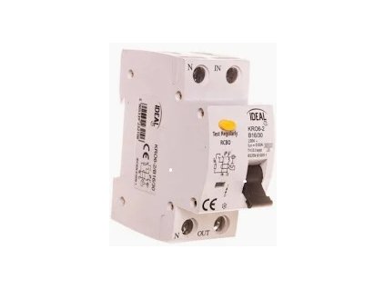 Prúdový chránič s ističom IDEAL KRO6-2 B16/0,03A