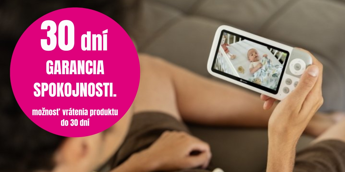 30-dňová garancia spokojnosti: Nový benefit pri kúpe videopestúnky Petite&Mars