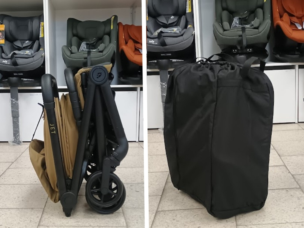Kočík Zopa Jet - kompaktné rozmery po zložení a naviac v cene je aj cestovný ochranný obal