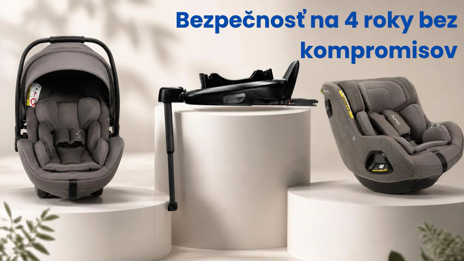 set autosedačiek nuna od narodenia do 4 rokov s otočnou isofixovou základňou