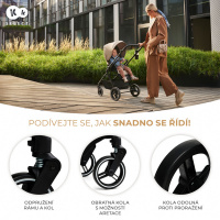 Kombinovaný kočík Kinderkraft Yoxi 2v1 vlastnosti