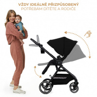 Kombinovaný kočík Kinderkraft Yoxi 2v1 možnosti nastavenia
