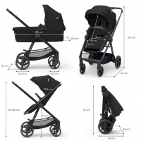  Kombinovaný kočík Kinderkraft Newly rozmery