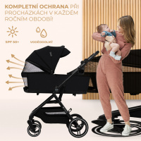 Kombinovaný kočík Kinderkraft Yoxi 2v1 ochrana pred zlým počasím