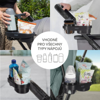Zopa univerzálny držiak na desiatu na madlo kočíka vlastnosti II