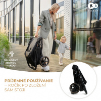 Športový kočík Kinderkraft Mitzy jednoduché skladanie