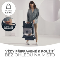 Jedálenská stolička Kinderkraft Foldee ľahká a jednoduchá na skladanie
